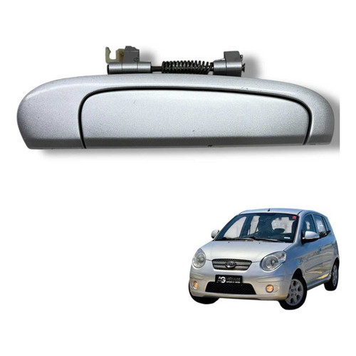 Maçaneta Externa Porta Direita Kia Picanto 2009 2010 2011 Prata Dianteira/traseira