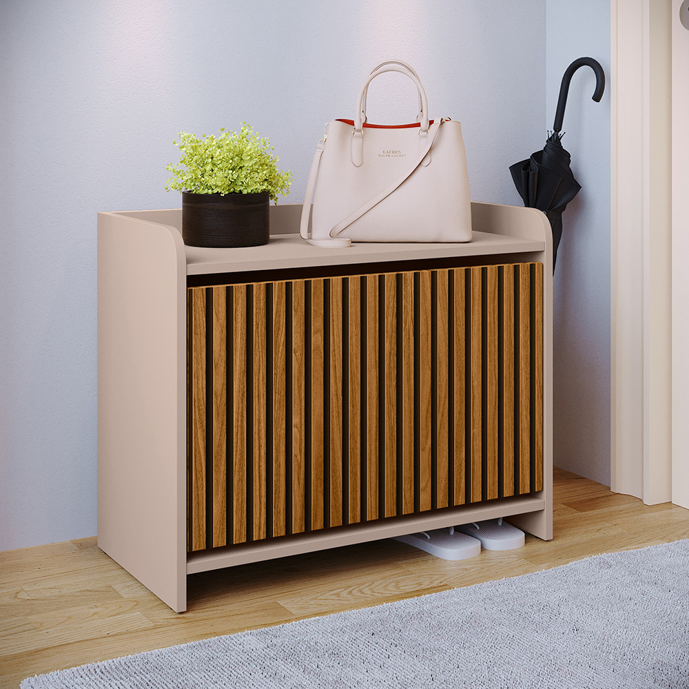 Sapateira Banco Arezzo Closet Organizadora Calçados Porta Basculante - MÓVEIS UP