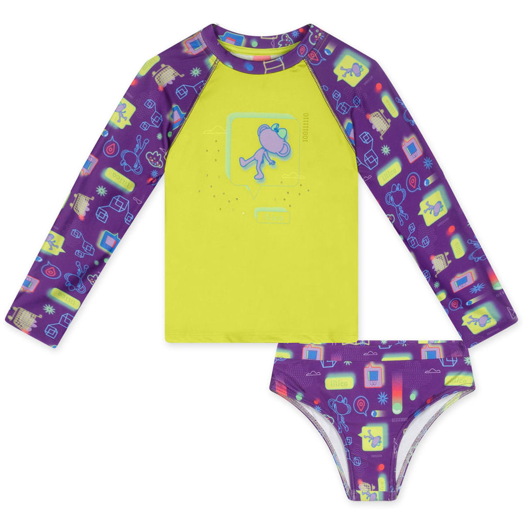 Conjunto de Praia Infantil Feminino Lilica Ripilica