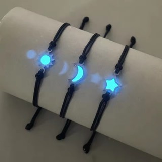 1/2 Pçs Luminoso Sol E Lua Amantes Pulseira De Couro Punk Multi-Camada Frisado Trançado Ajustável Conjunto Para Casal Jó em Oferta na Shopee
