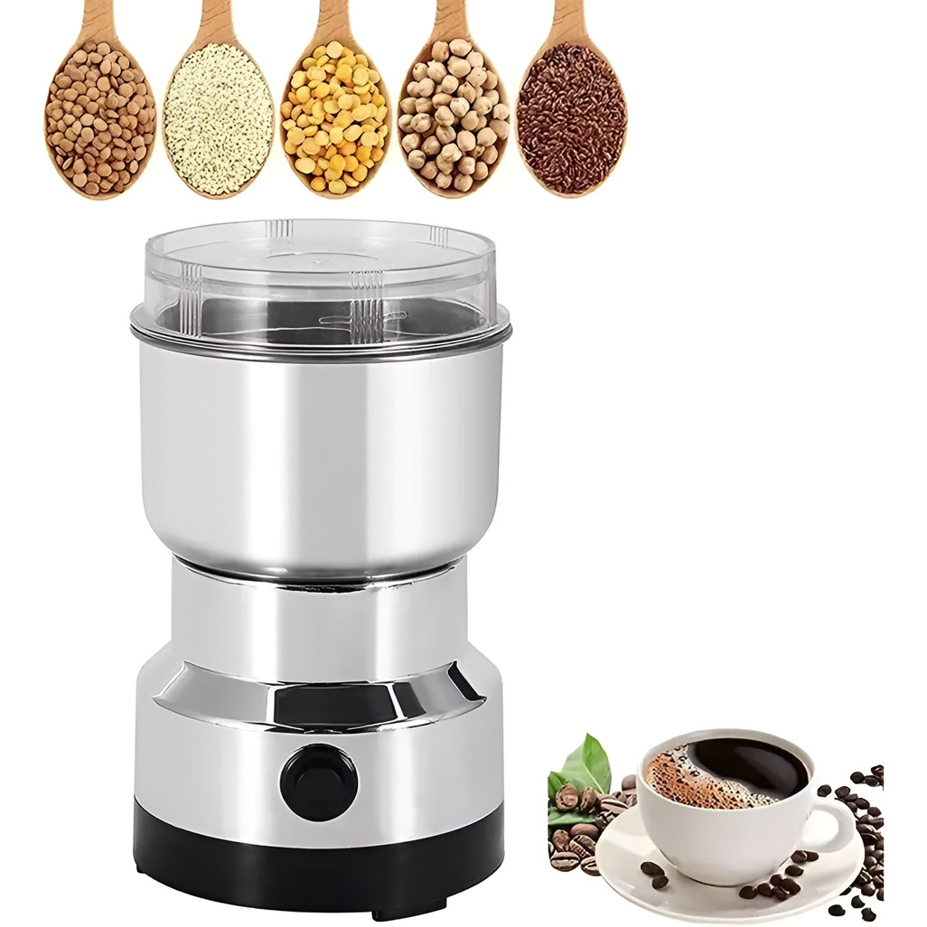 Moedor E Triturador De Café Grãos Eletrico Inox