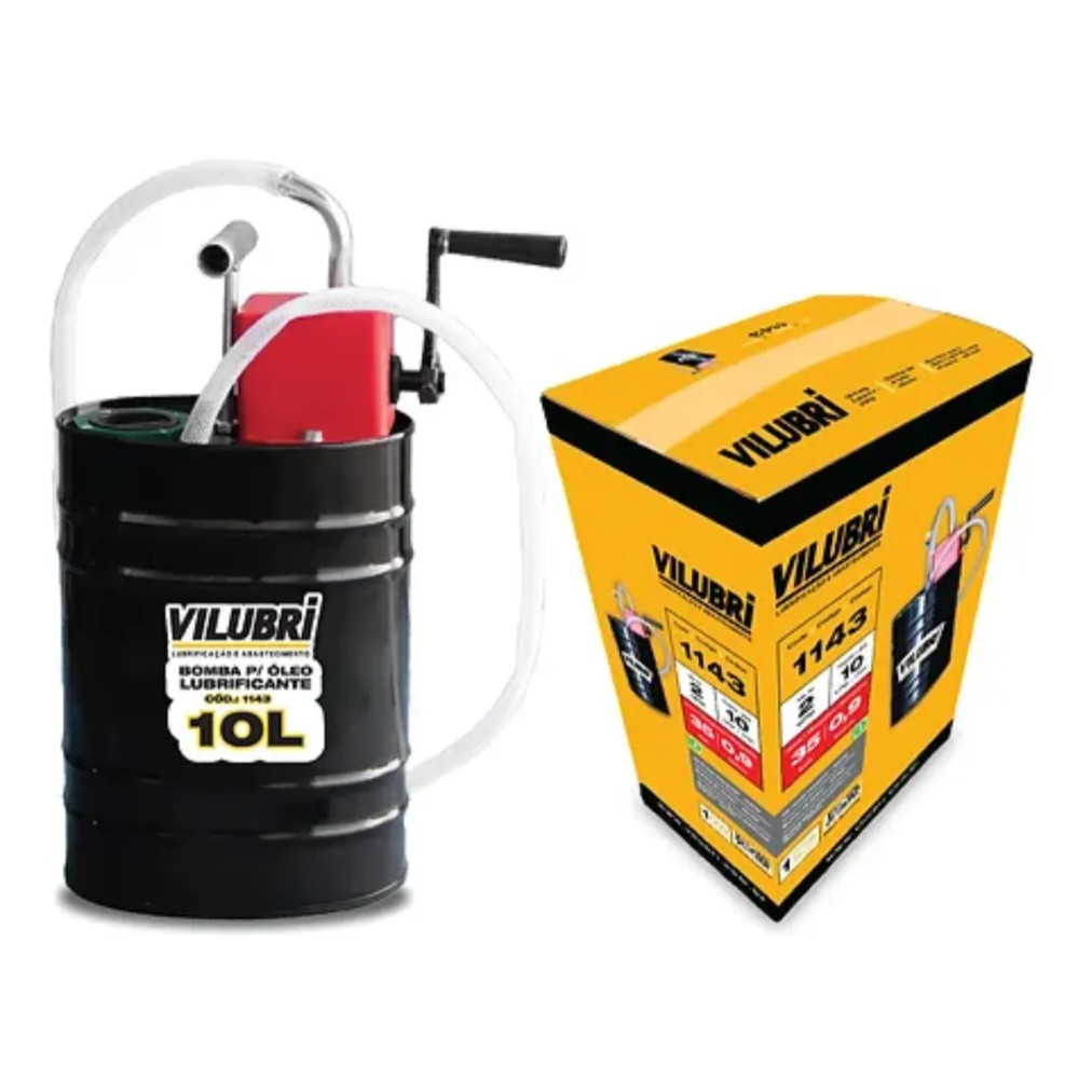 Bomba para Óleo Lubrificante Manual 10Litros - 1143 Vilubri em Oferta na Shopee