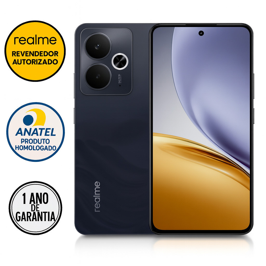 Celular Smartphone Realme 14t 5g 256gb/8gb Ram Preto Anatel Revendedor Autorizado Realme — R$ 1.999,00 em Shopee