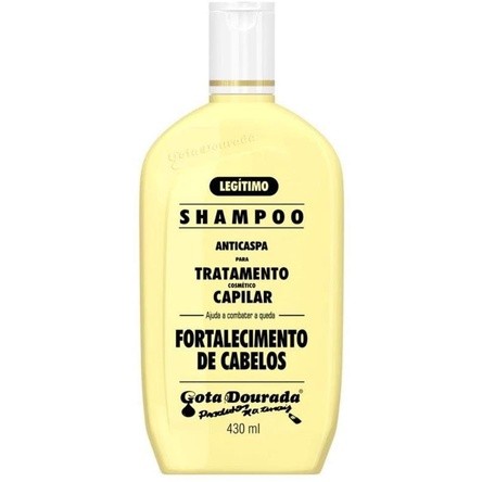 Shampoo Anticaspa p/ Tratamento Capilar Gota Dourada 430ml em Oferta na Shopee