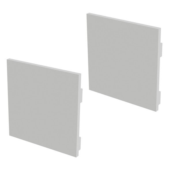 Kit Acessórios Taschibra Para Perfil Sobrepor 5X5cm Zenith 50 Branco