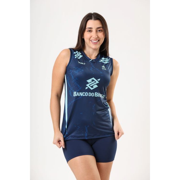 Regata Treino Vôlei Brasil Oficial Feminina Volt em Oferta na Shopee
