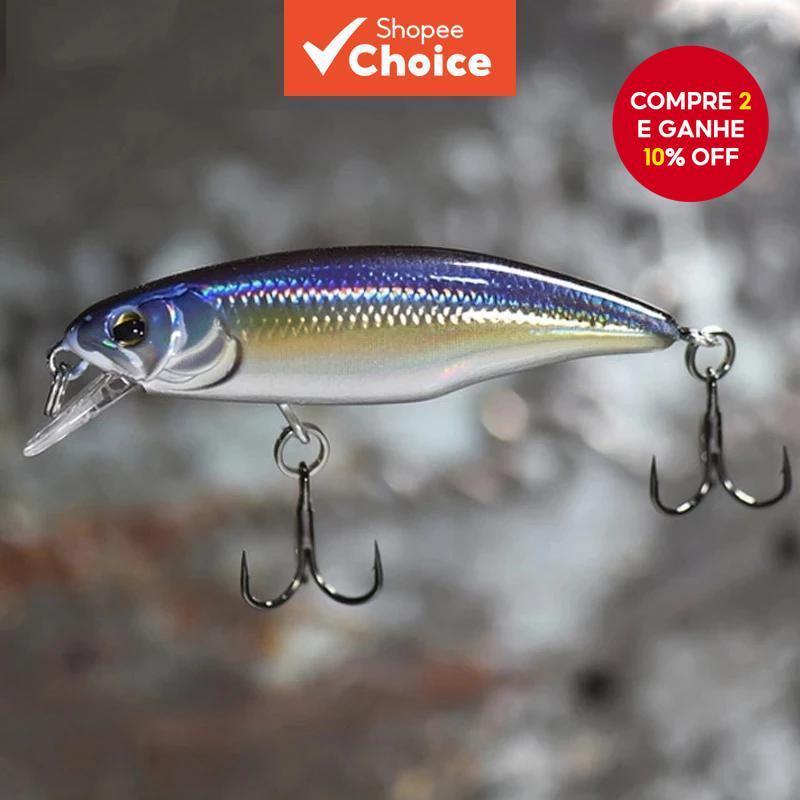 1pc Japão Modelo Quente Afundando Isca de Pesca de Minhoca 52mm 4.5g Jerkbait Bass Pike em Oferta na Shopee