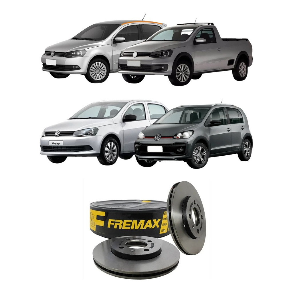 Disco Freio Dianteiro Fremax BD9614 VW Gol Voyage Up