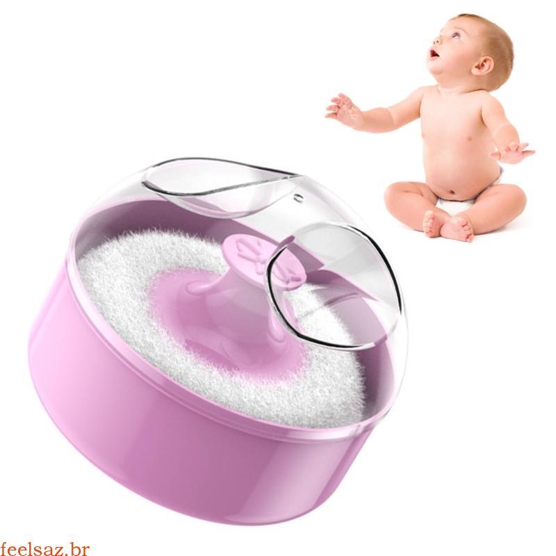 feelsaz Pó Puff Vazio Caixa Solto Recipiente Corporal Para