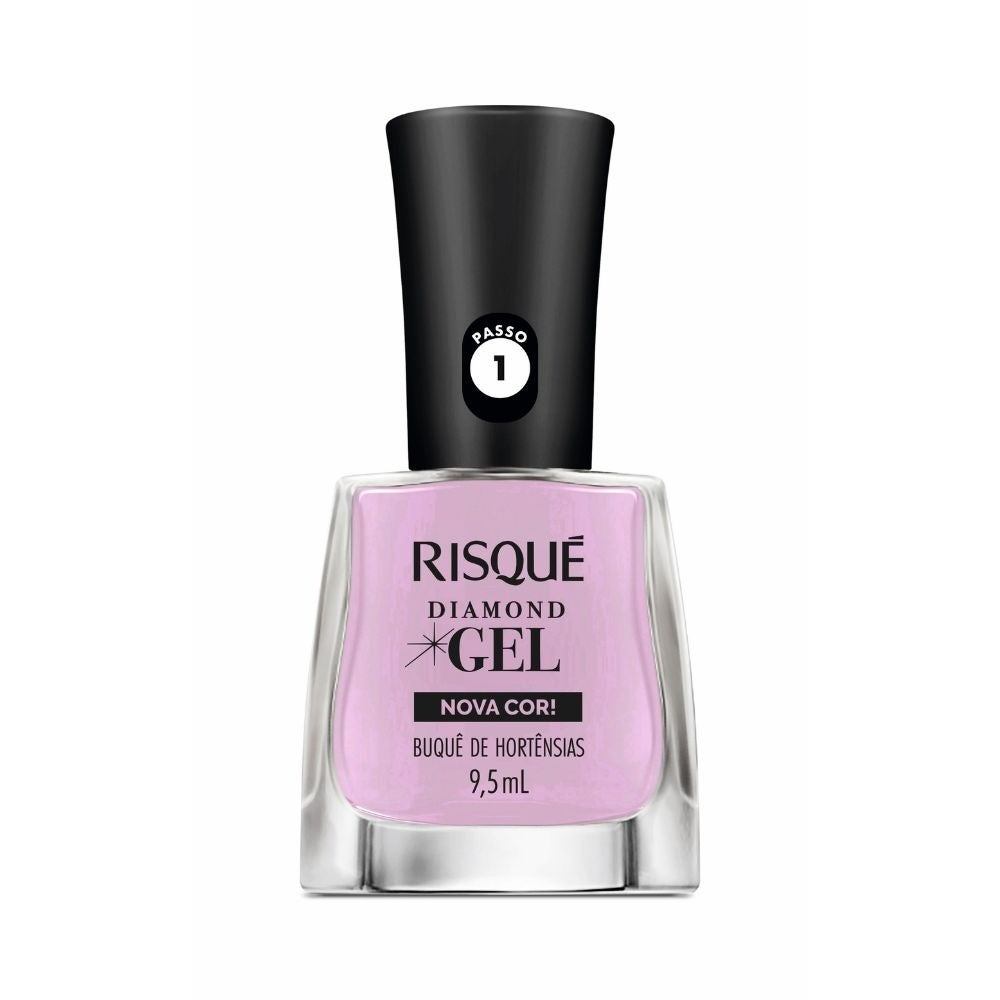 Esmalte Risque Diamond Gel Cremoso Buquê De Hortênsias 9,5ml em Oferta na Shopee