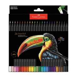 Lápis de Cor Faber-Castell Ecolápis Supersoft 24 Cores