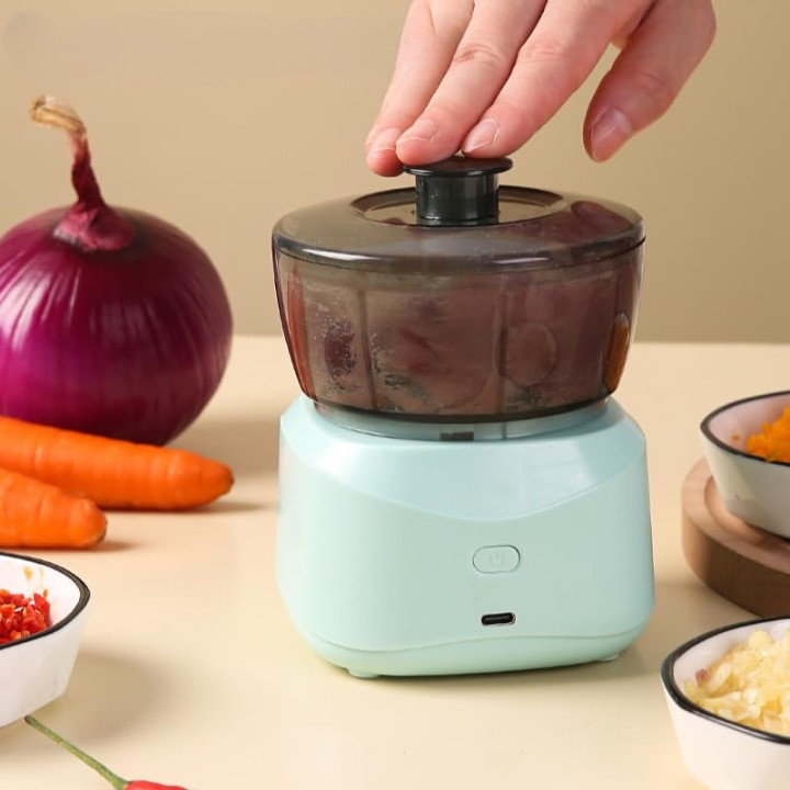 Processador Elétrico de Alimentos Portátil 350ml Picador de Pimenta Alho e Cebola em Oferta na Shopee
