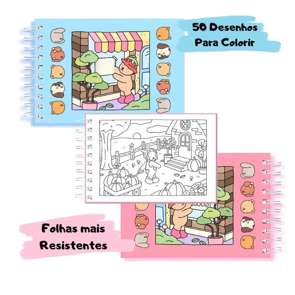 Livro De Colorir Capa 50 Páginas