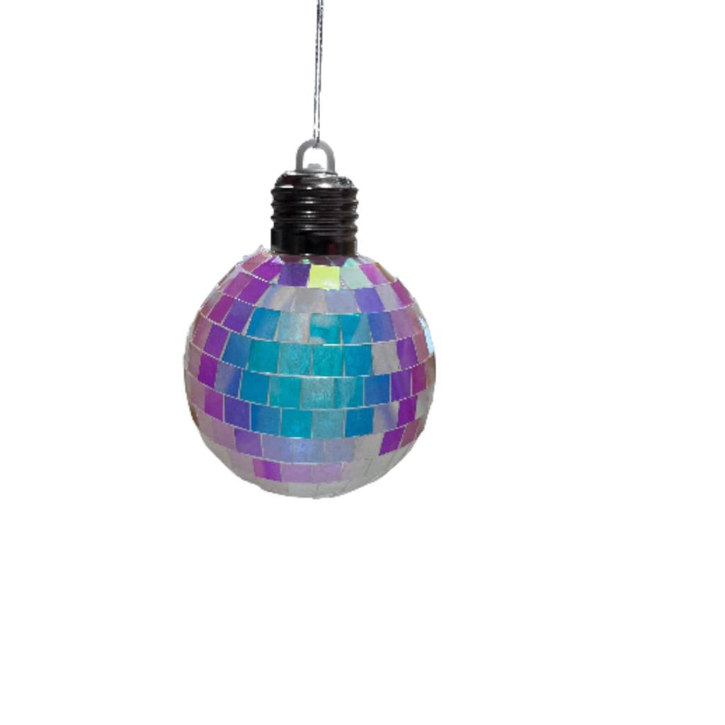 Bola De led Natal Espelhada Enfeite Decorativo Globo Disco (10cm )