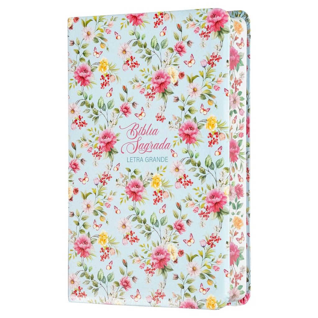 Bíblia Sagrada | NVI | Leitura Perfeita | Capa Couro Soft Flores Maximalista em Oferta na Shopee