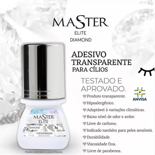 Cola Master Diamond Transparente 3ml em Oferta na Shopee