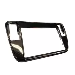 Moldura 7 Polegadas Volkswagen Up 2013 A 2017 Preta Resistente Com Encaixe Fácil
