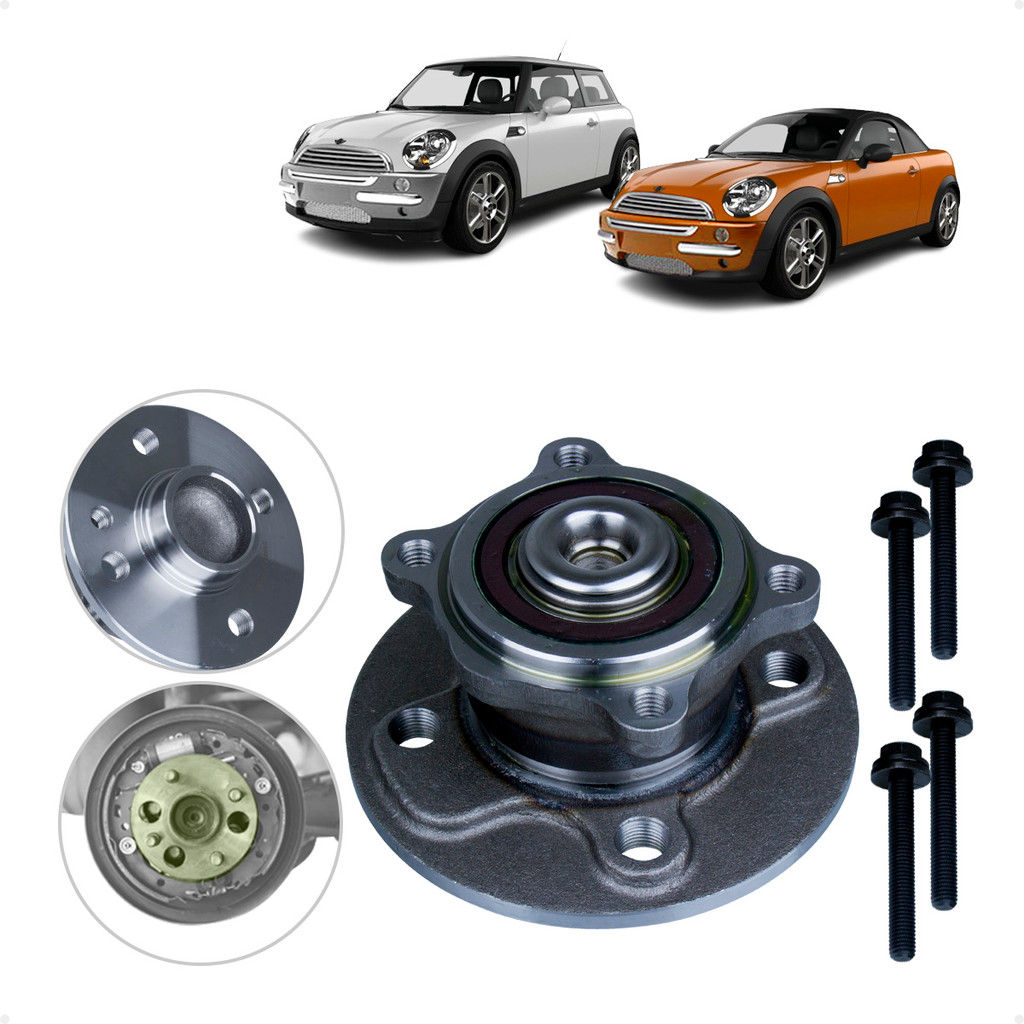 Cubo De Roda Traseiro C/ Sensor Abs Mini Cooper (R56) 2006-13/ Cooper Clubman (R55) 2007-14/ Cooper Clubman (R57) 08-15