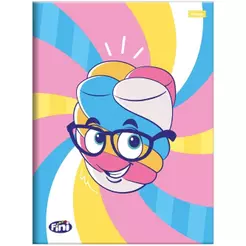 Caderno Brochurão Grande 20x27,5cm 80 Folhas Fini Marshmallow Foroni