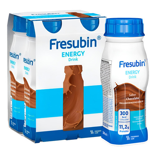 Fresubin Energy Drink 200ml - Chocolate - Kit Com 4