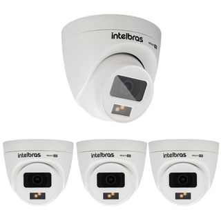 Kit 4 Câmera Multi HD 1 Megapixel 20m VHD 1120 D FULL COLOR Intelbras