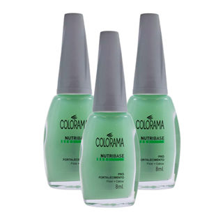 Kit 3 Base Colorama Nutribase Pró-Fortalecimento com 8ml em Oferta na Shopee