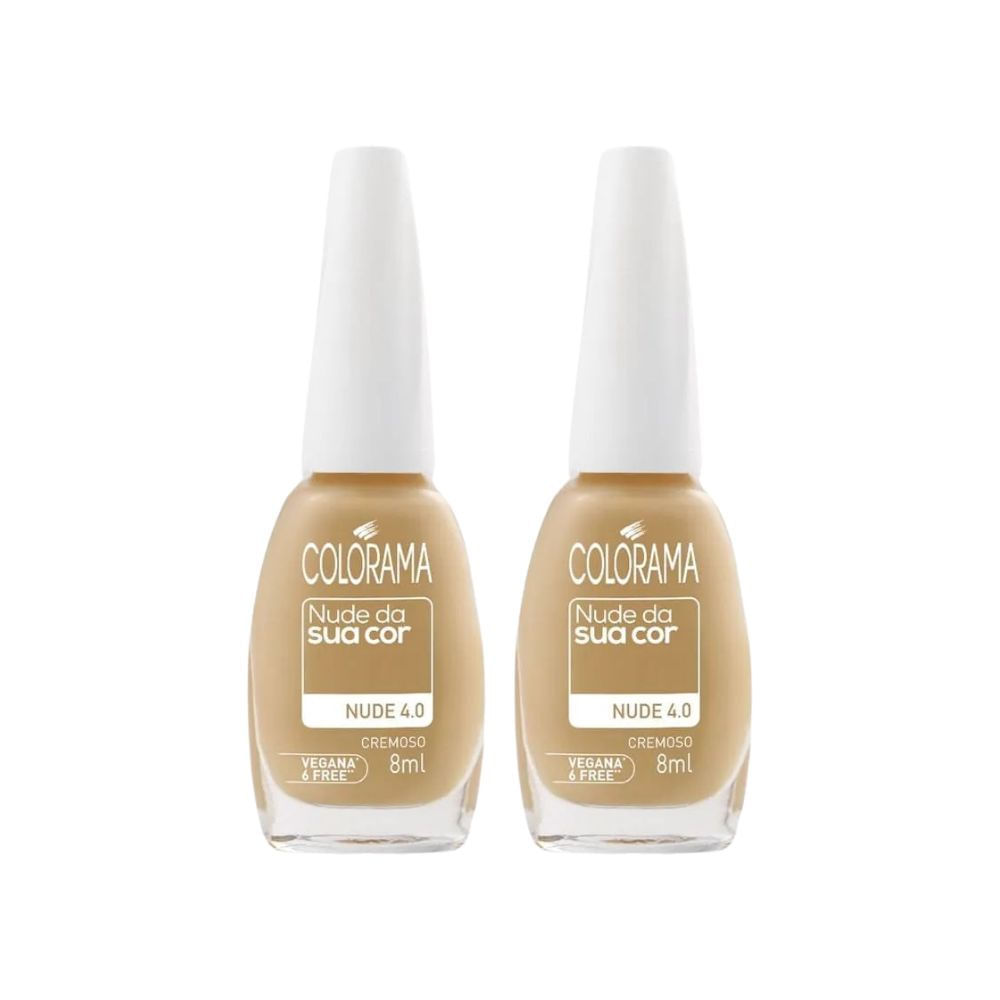 Kit 2 Esmalte Colorama Nude Da Sua Cor 4.0 com 8ml