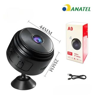Câmera A9 Mini HD com Sensor de Presença Wi-Fi 110V e Suporte para Encaixe  jorge