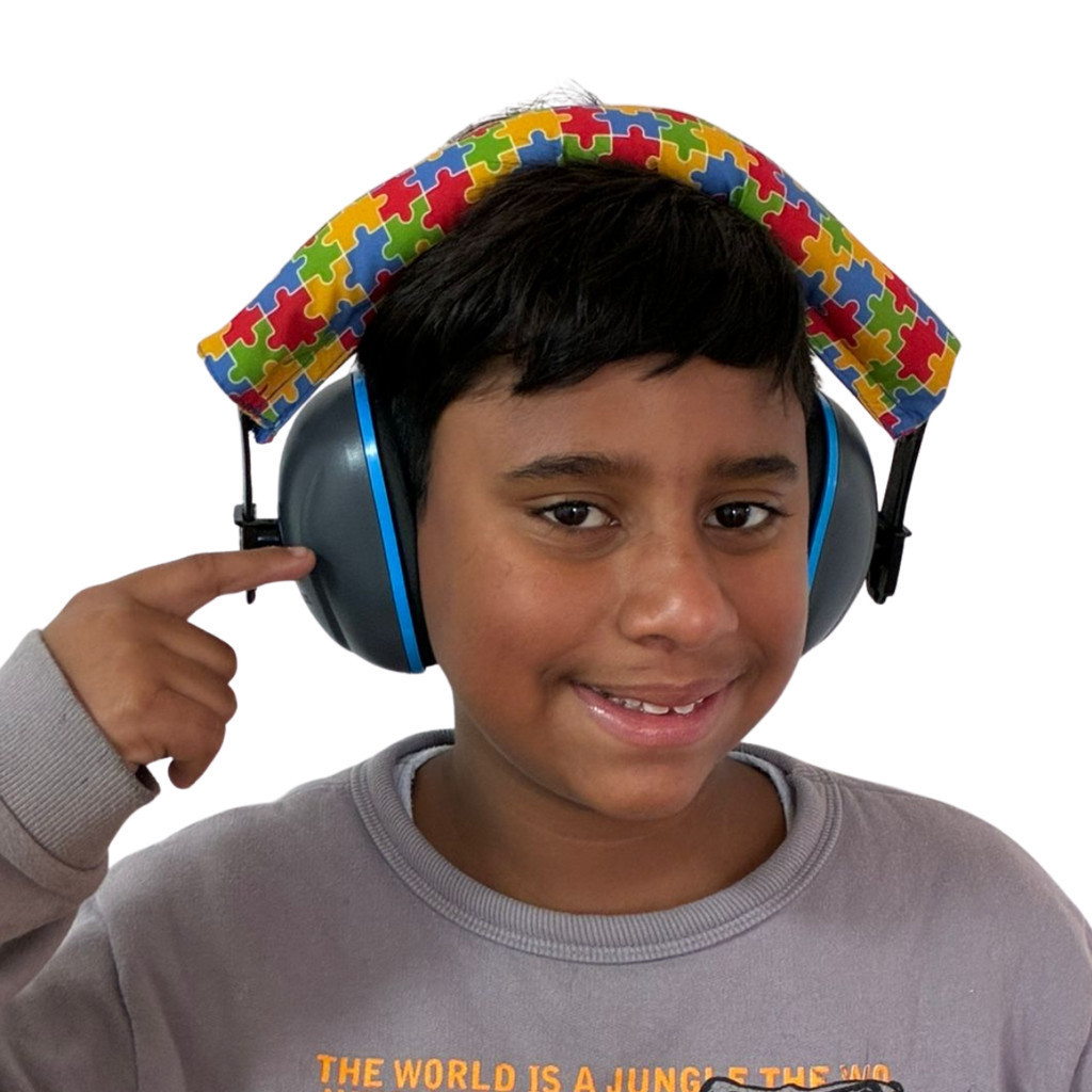 Abafador de Ruídos Autista TEA  Soft Slim 18dB – Protetor Auricular Personalizado com Forro Removível e Lavável