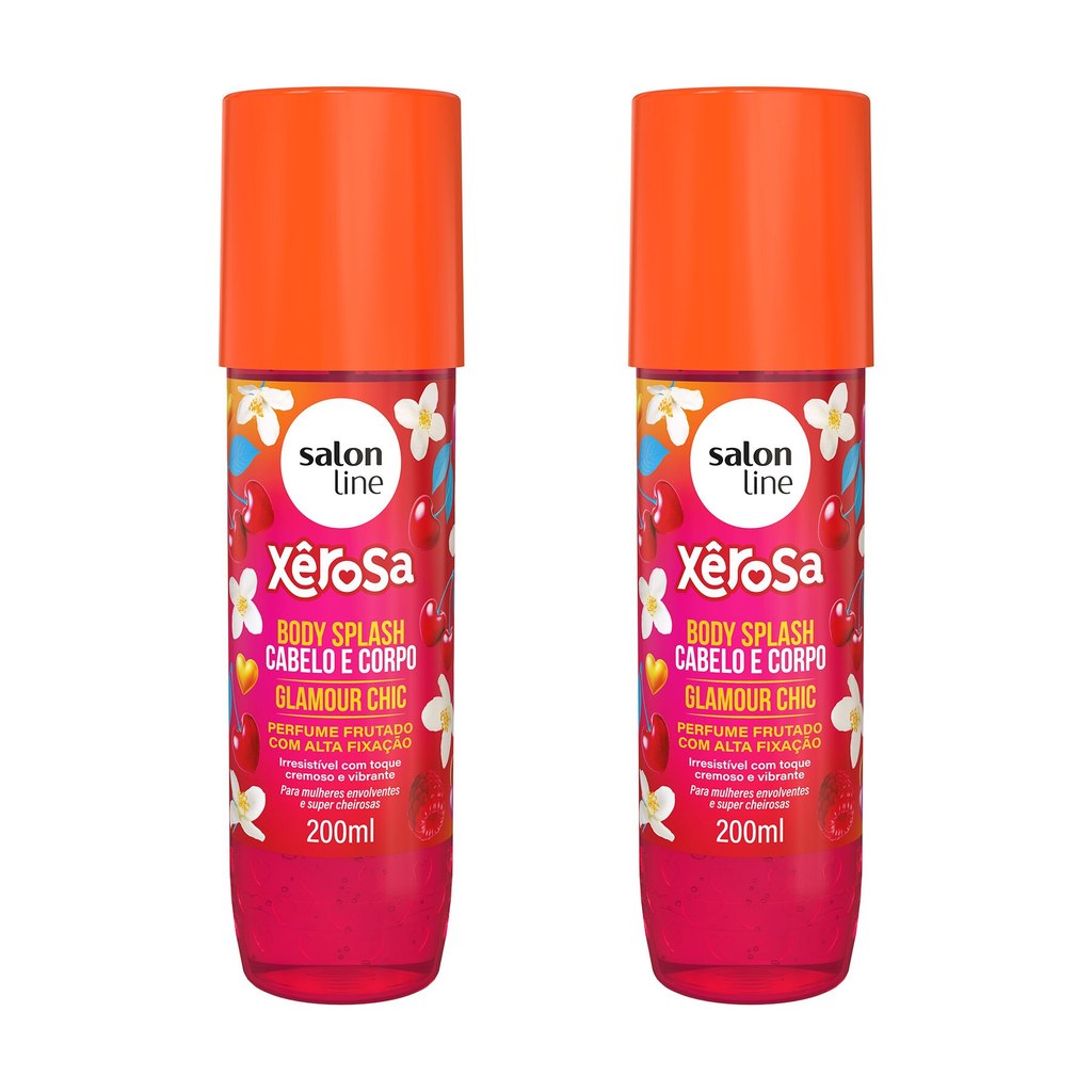 Kit 2 Body Splash Xêrosa Glamour Chic 200ml