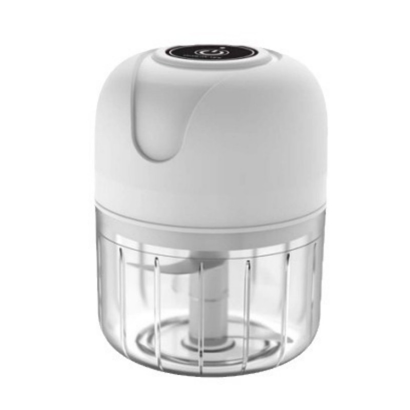 em‑1: Espremedorde Alho em Aço Inox  Mini Processador Elétrico sem Fio 250 ml para Alho, Gengibre e Legumes