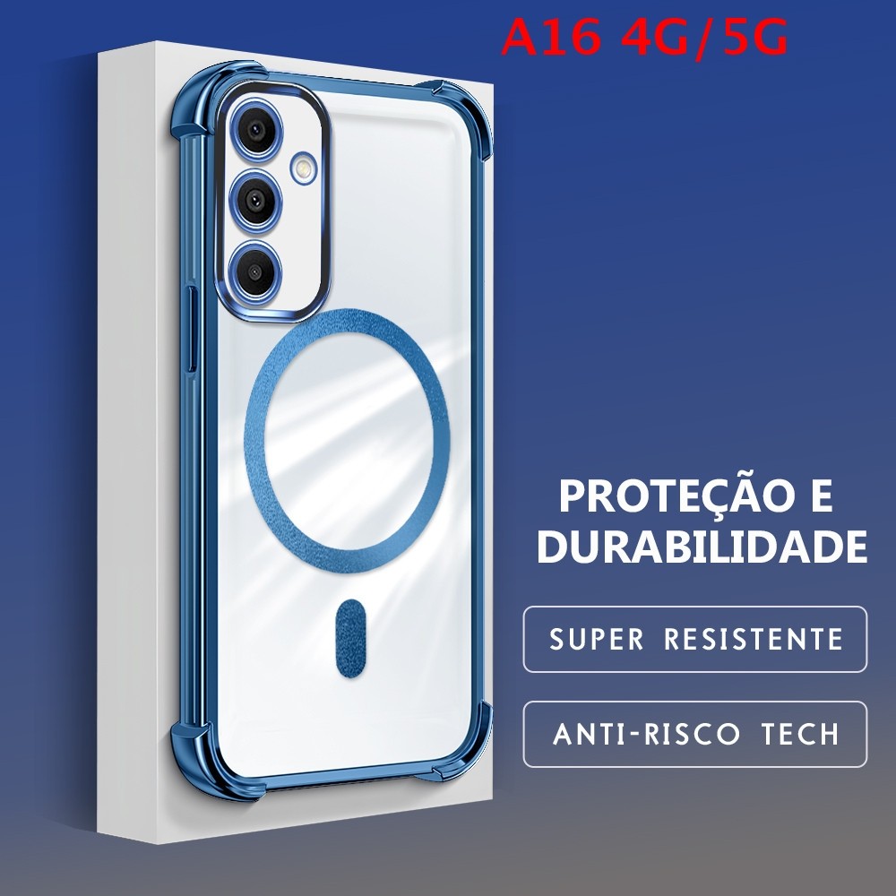 Capa Para Samsung Galaxy A16 4G 5G Capinha Anti Choque Case Transparente 0056 FS em Oferta na Shopee