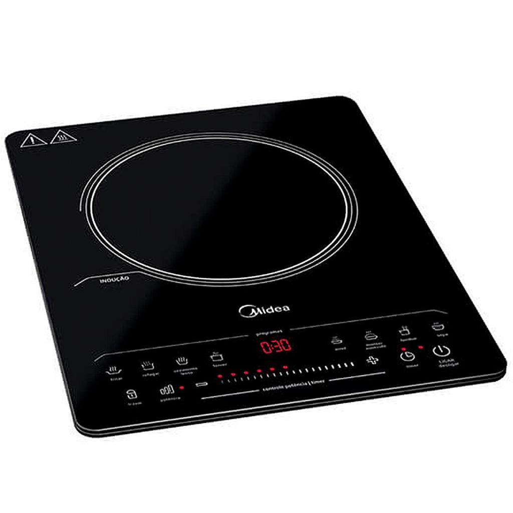 Detalhes do Cooktop 1 Boca Midea Vitrocerâmico Indução Preto 127V - CYAD