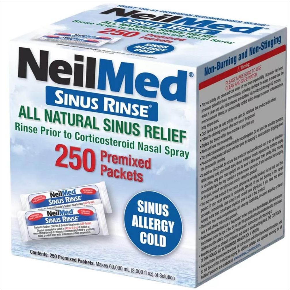 NeilMed Nasal Rinse Refill 250 packets- Shipping from Japan -
