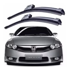 Jogo de Palhetas Limpador Parabrisa Silicone Civic New Civic 2007 2008 2009 2010 2011 2012 2013