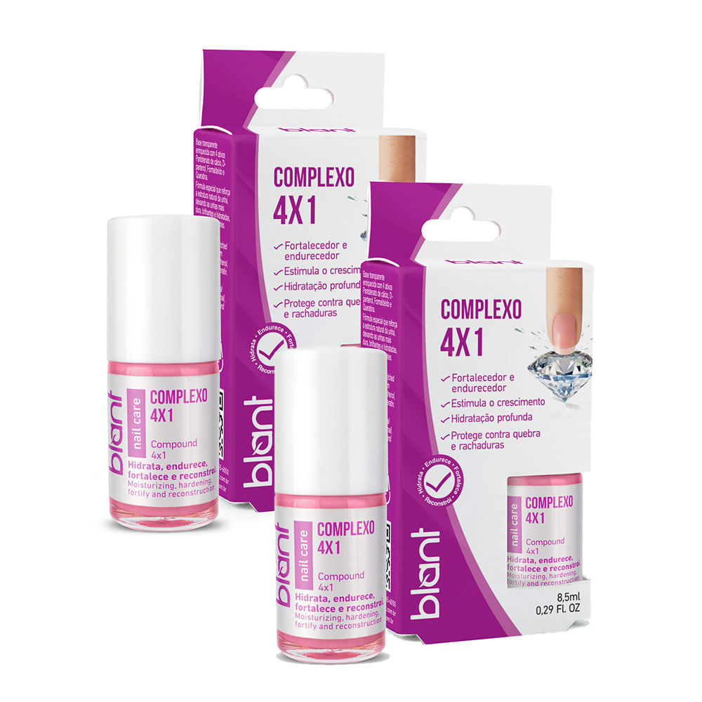 Kit 2 Base Fortalecedora Blant Complexo 4x1 8,5ml em Oferta na Shopee