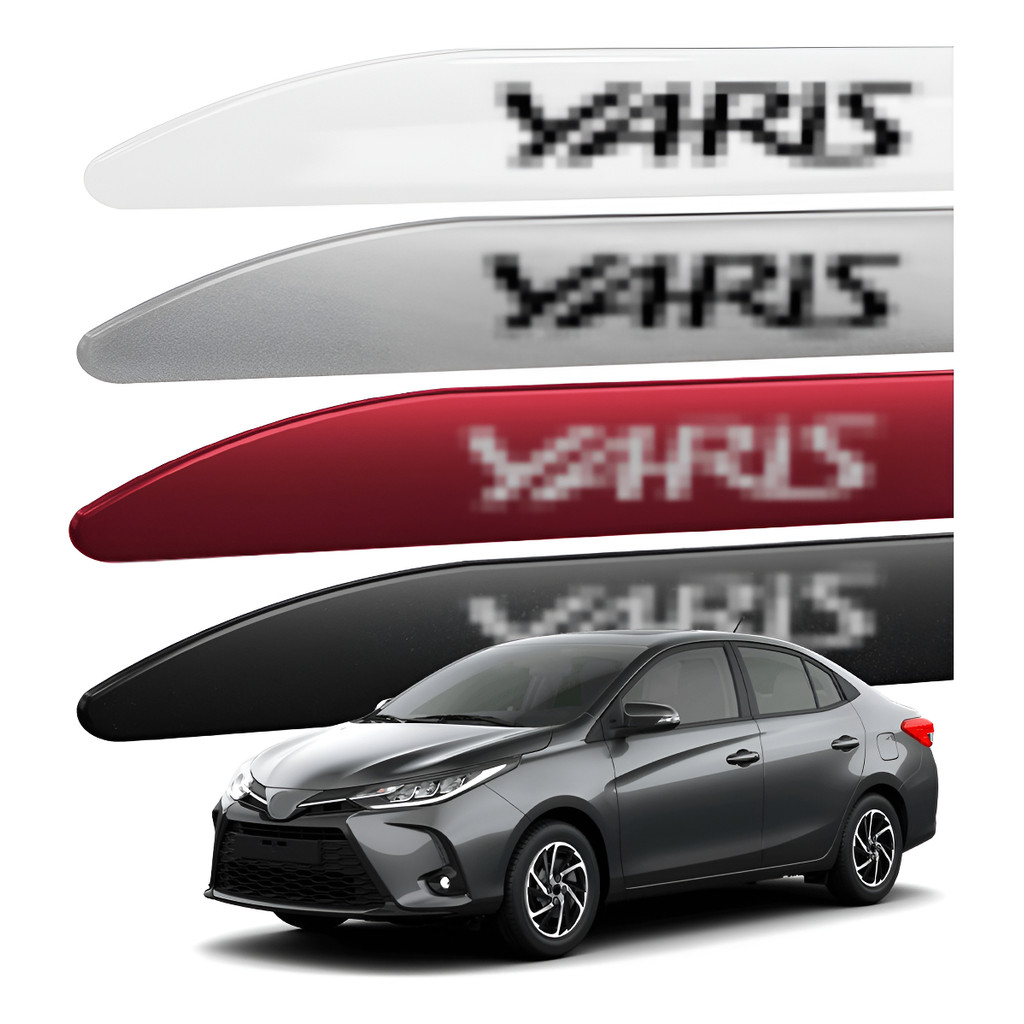 Jogo De Friso Lateral Facão Para Yaris Hatch 2018 A 2024