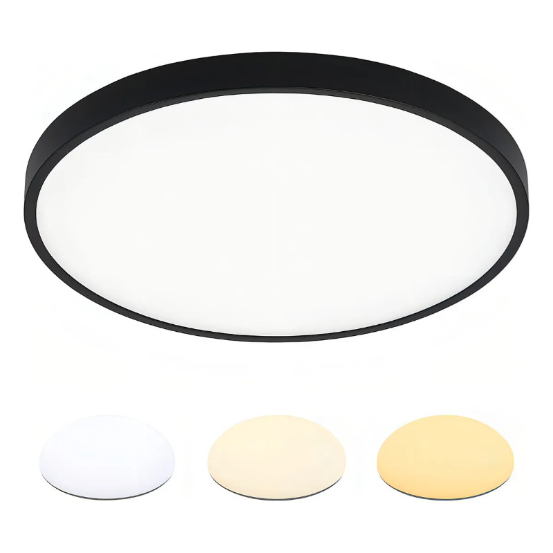 Luminaria De Led Plafon Bivolt Potencia 20w Redonda 3 Cores Teto 28cm 127/220v em Oferta na Shopee