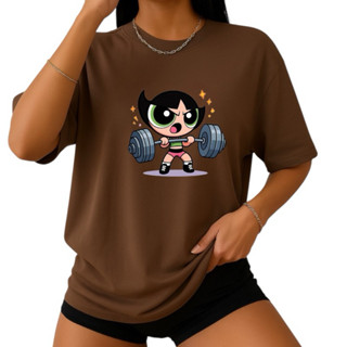 Camiseta Fitness Feminina MENINAS SUPER PODEROSA – Algodão Premium Estampada em Oferta na Shopee