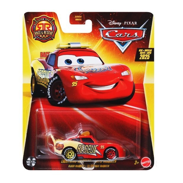 Miniatura Carro Relâmpago McQueen - Radiator Springs Race e Rescue - Disney Pixar Cars - Die-Cast - 1:55 - Mattel