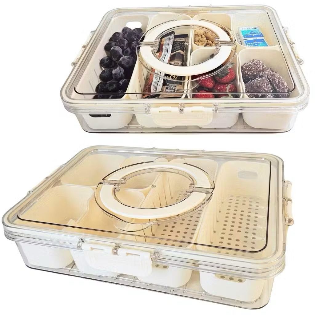 Pote Acrilico Hermetico Organizador Multiuso para Geladeira 31x24cm - 9338