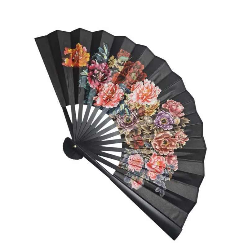 Leque Retrô Floral Dobrável Beleza Estilo Funcionalidade em Oferta na Shopee