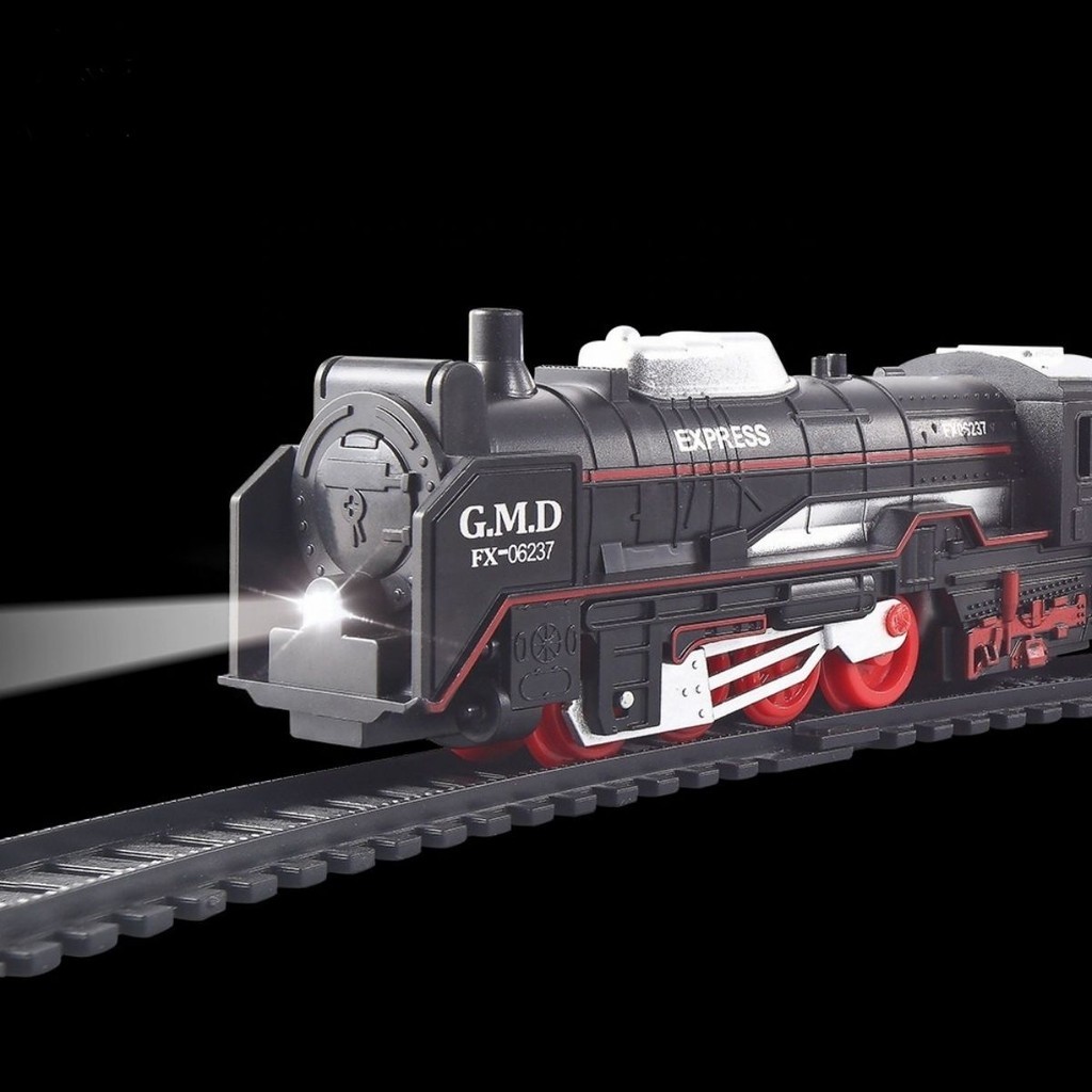 Locomotiva com Cenário Ferrorama A Pilha Trilhos 37 Peças Classic Train Acende Farol Anda Nos Trilhos