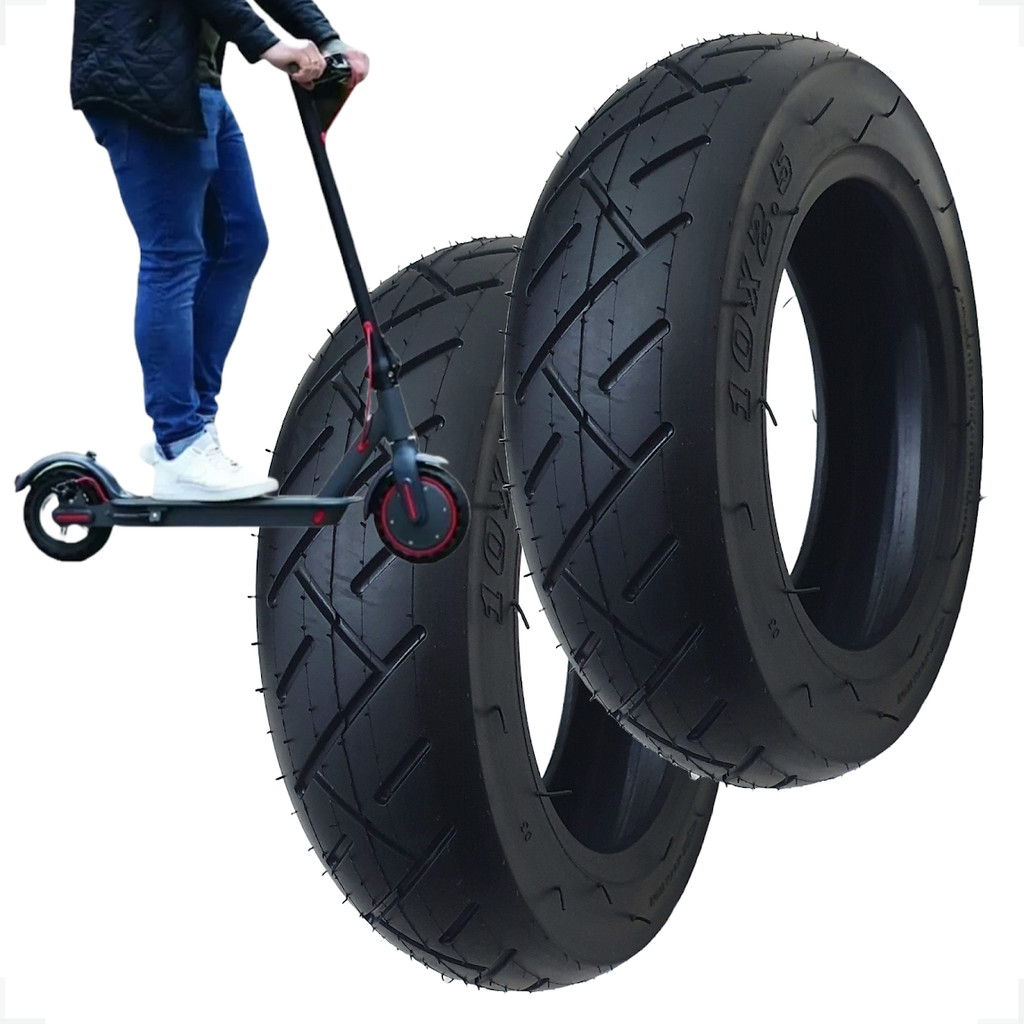 Par 02 Pneu Inflável 10x2,5 Patinete Elétrico Foston S10 Xiaomi