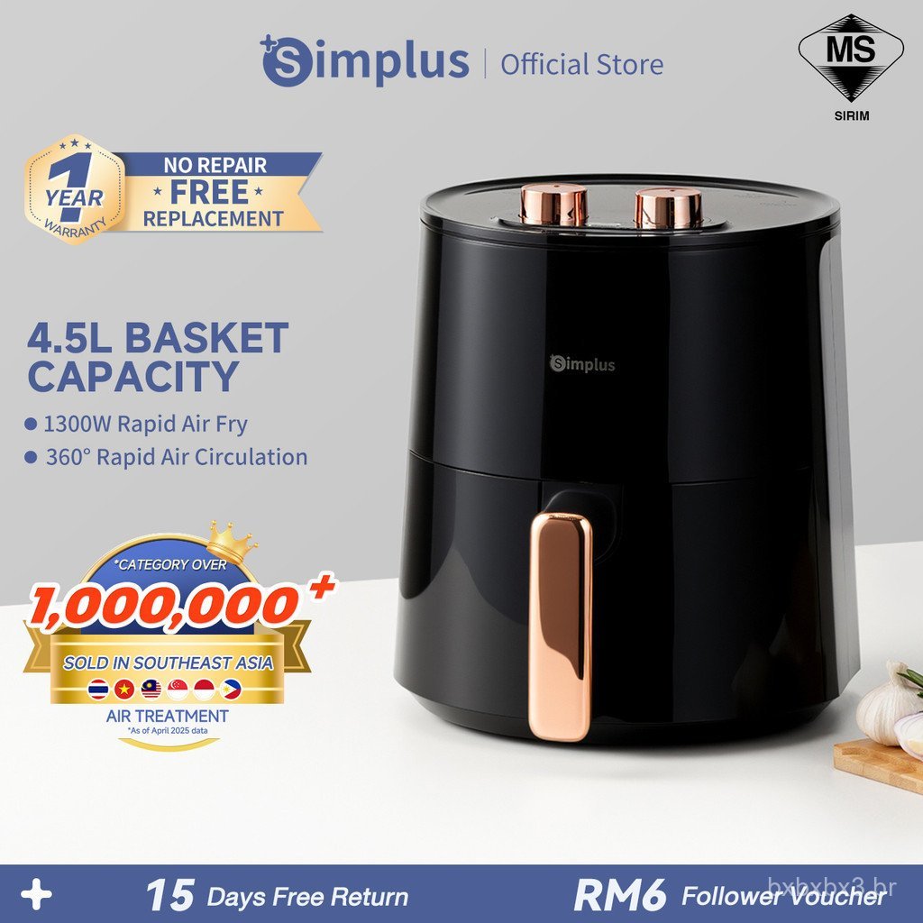 Fritadeira a Ar Simplus 4.5L 1300W
