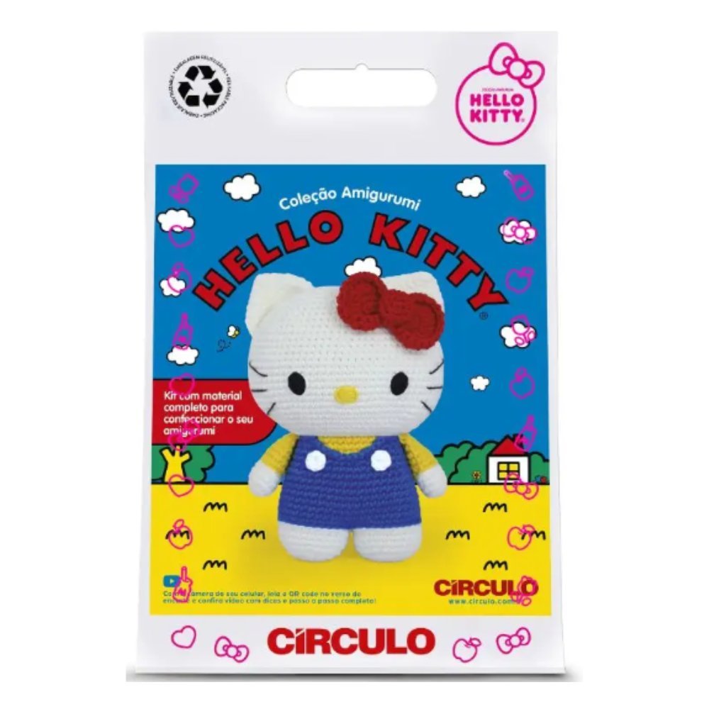 Kit Amigurumi Faça Você Mesmo Coleção Hello Kitty Marca Círculo Original