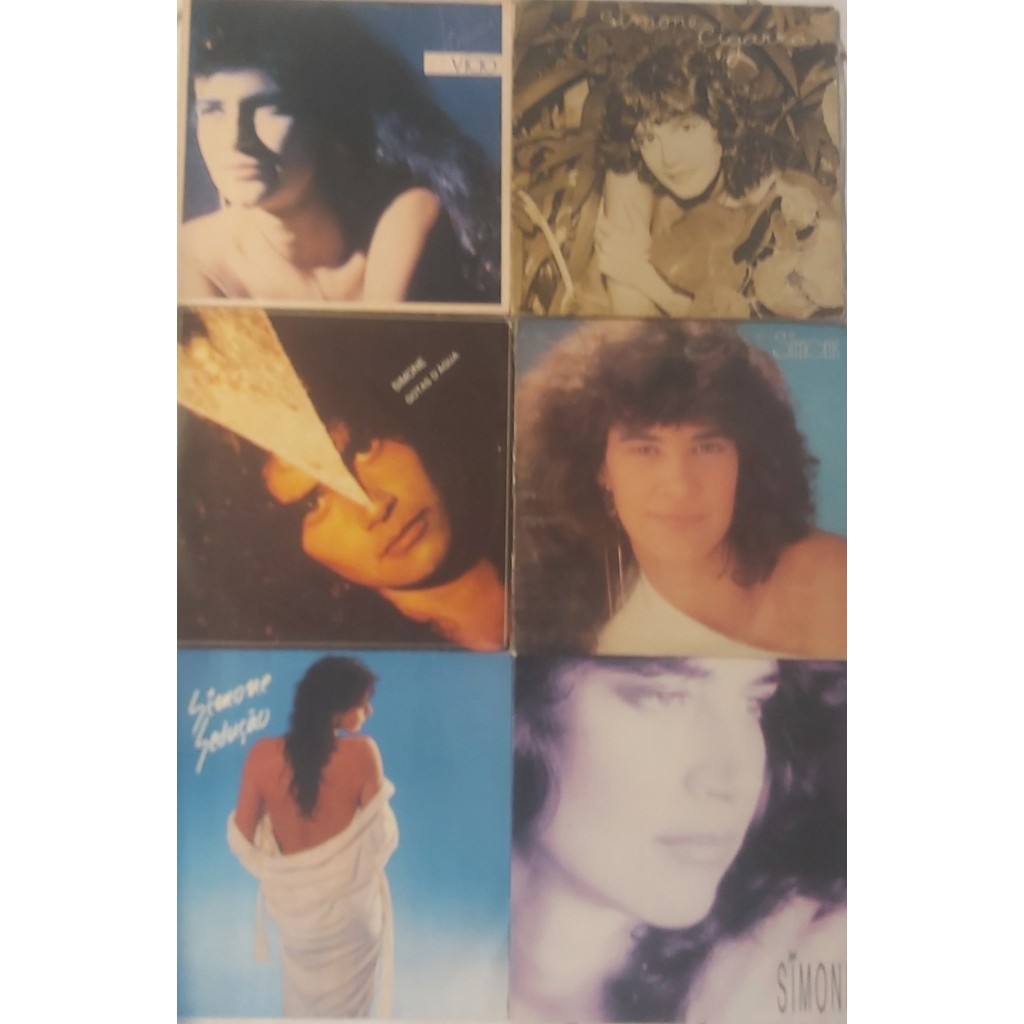 6 Lps Simone - Vicio, Cigarra, Amor e Paixão, Gotas de A'gua, Raio de Luz, Sedução