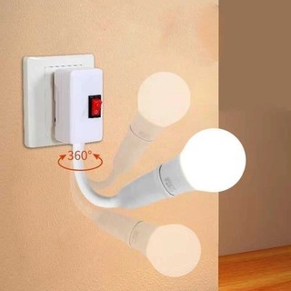 1/2/3 Soquete Extensor E27 com Interruptor 360° – Suporte de Lâmpada Flexível 110-220V pa…