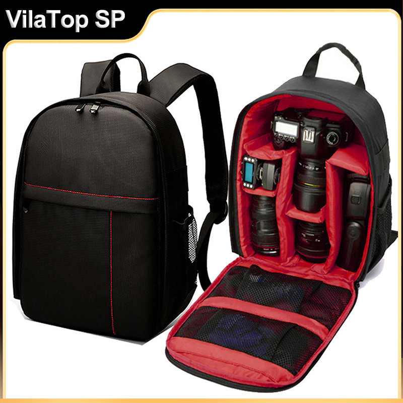 Mochila para câmera SLR à prova d'água Nikon, Canon, Sony, lentes grandes para câmeras fotográficas e acessórios em Oferta na Shopee
