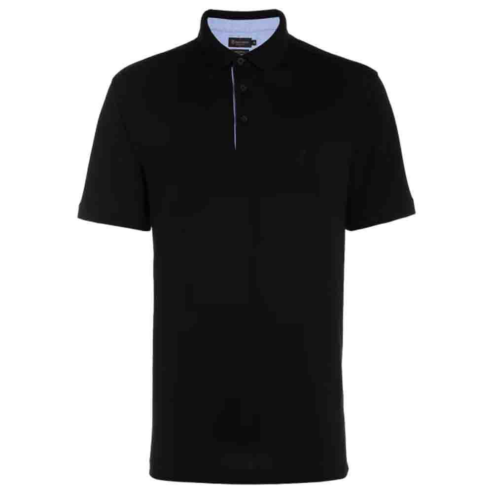 Camiseta Gola Polo Preta Comfort Fit